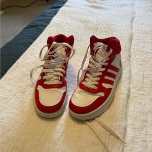 adidas Kids Red and White Sneakers